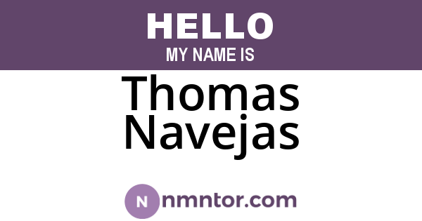 Thomas Navejas