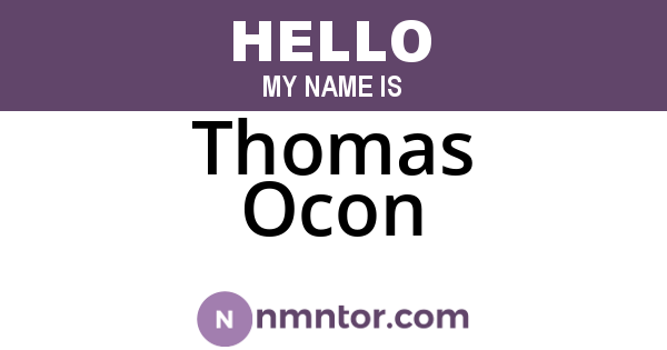 Thomas Ocon