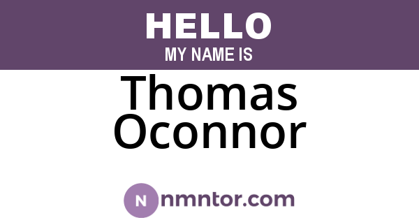 Thomas Oconnor
