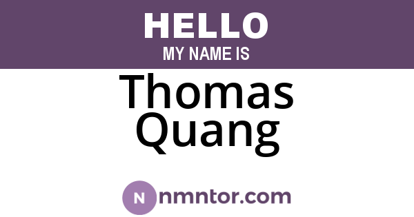 Thomas Quang