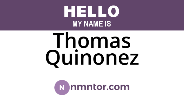 Thomas Quinonez