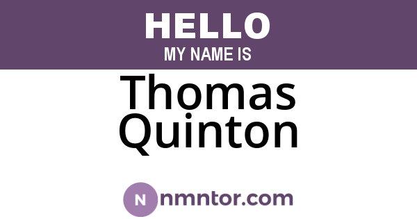 Thomas Quinton
