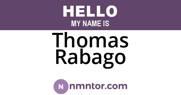 Thomas Rabago