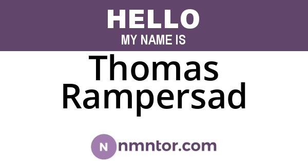 Thomas Rampersad