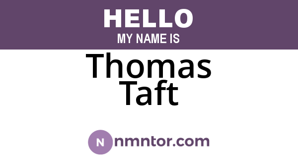 Thomas Taft