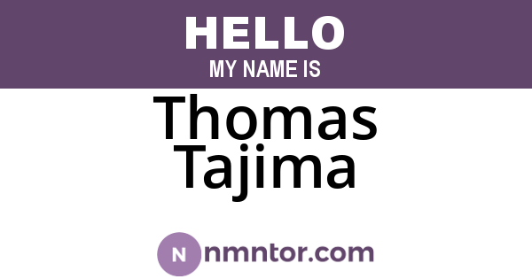 Thomas Tajima