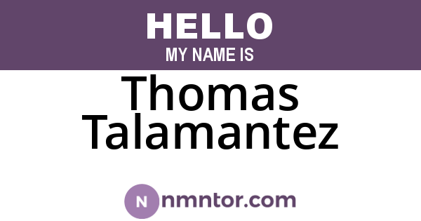 Thomas Talamantez