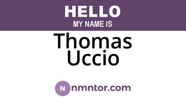 Thomas Uccio