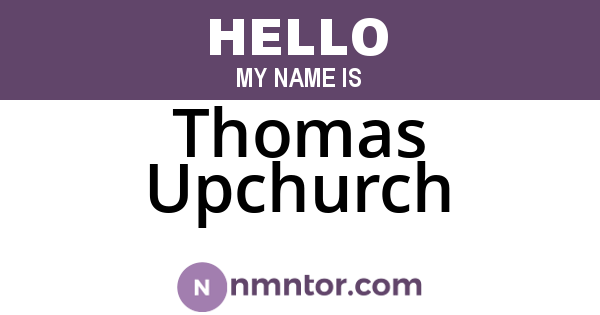 Thomas Upchurch