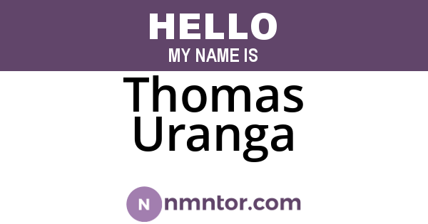 Thomas Uranga
