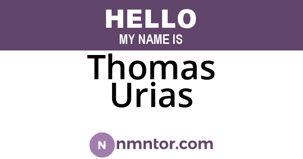 Thomas Urias