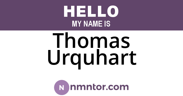 Thomas Urquhart