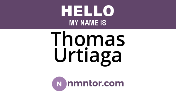Thomas Urtiaga