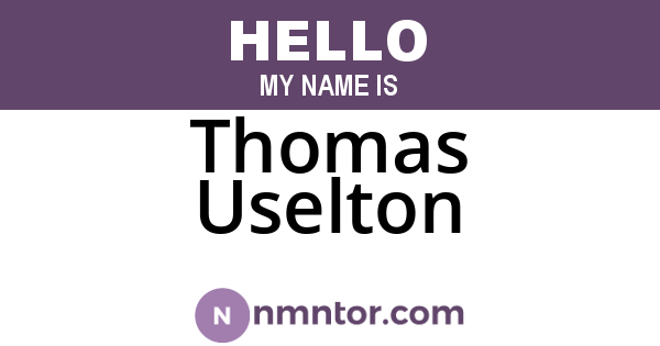 Thomas Uselton