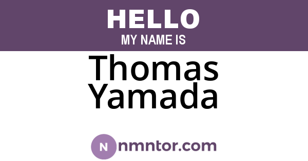 Thomas Yamada