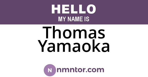 Thomas Yamaoka