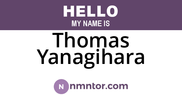 Thomas Yanagihara