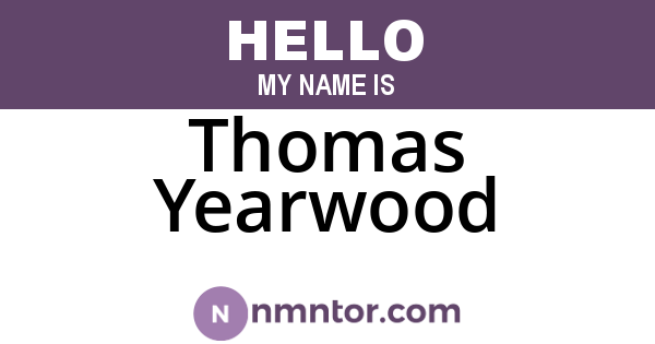 Thomas Yearwood