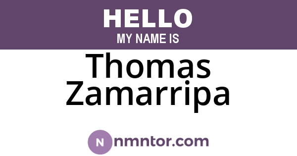 Thomas Zamarripa