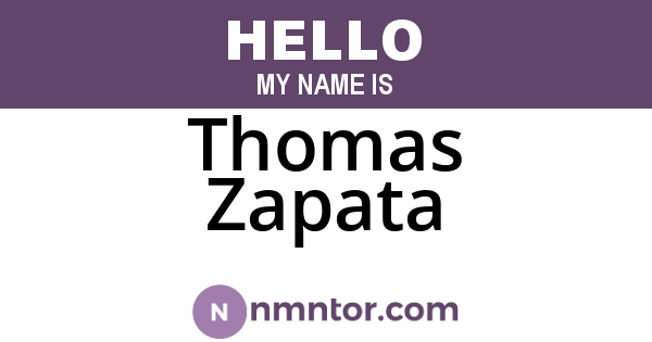 Thomas Zapata