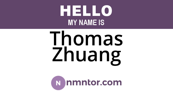 Thomas Zhuang
