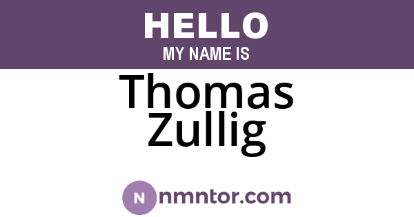 Thomas Zullig
