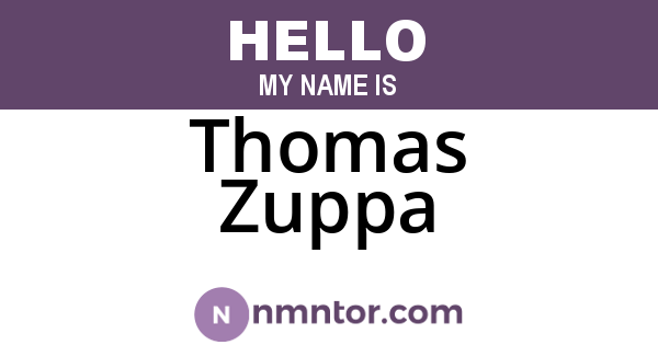Thomas Zuppa