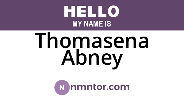 Thomasena Abney