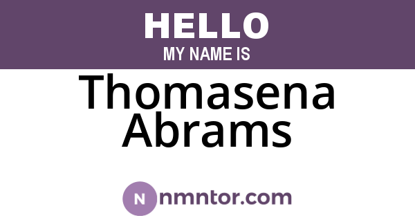 Thomasena Abrams
