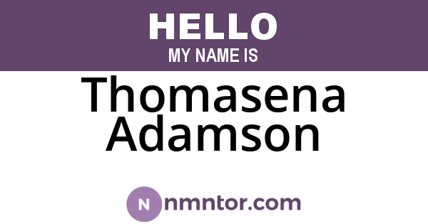 Thomasena Adamson