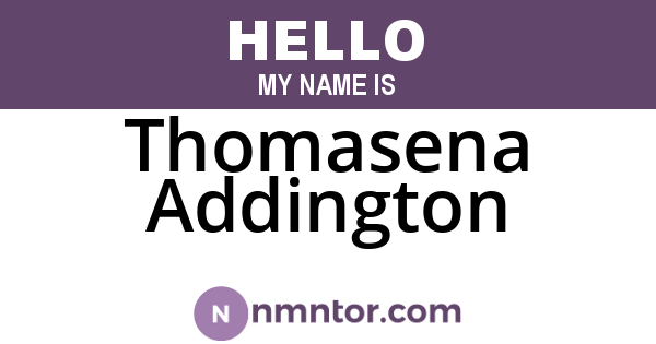 Thomasena Addington