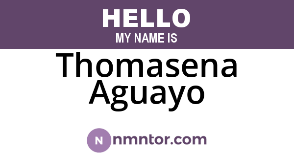Thomasena Aguayo