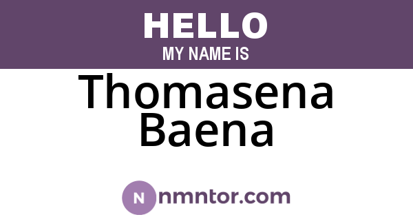 Thomasena Baena