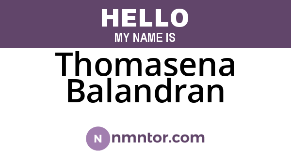 Thomasena Balandran