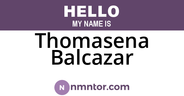 Thomasena Balcazar