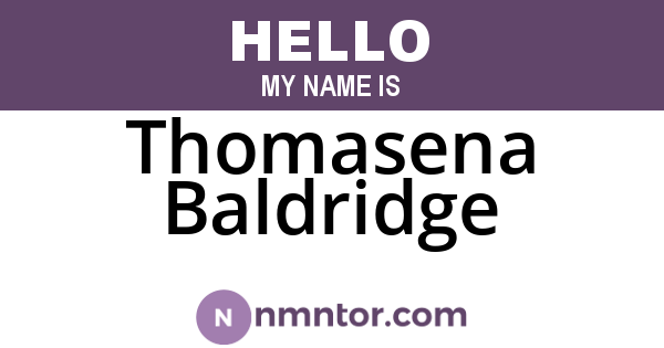 Thomasena Baldridge