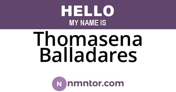 Thomasena Balladares
