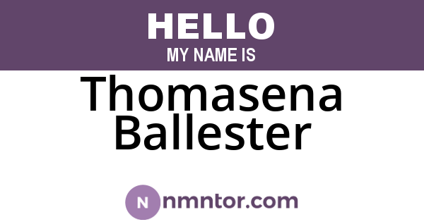 Thomasena Ballester