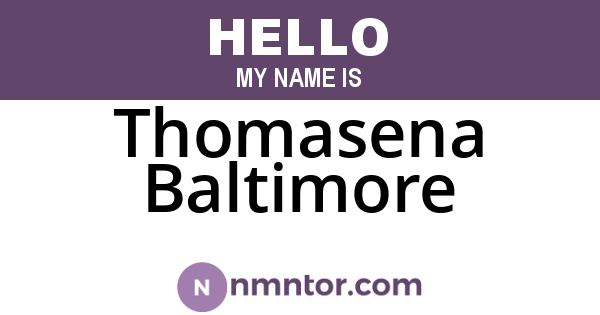 Thomasena Baltimore