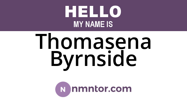 Thomasena Byrnside