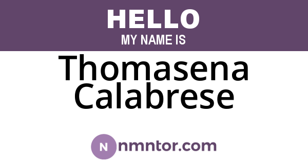 Thomasena Calabrese