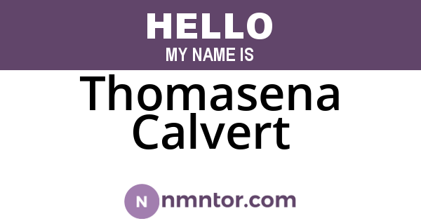 Thomasena Calvert