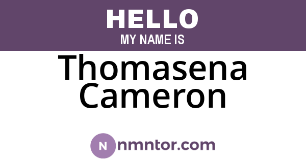 Thomasena Cameron