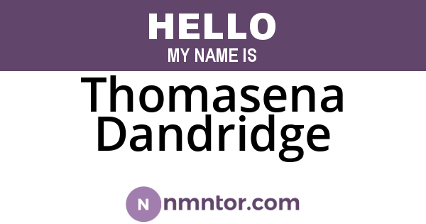 Thomasena Dandridge