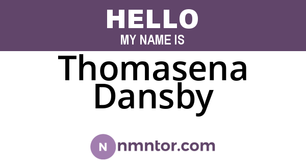Thomasena Dansby