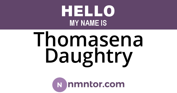 Thomasena Daughtry