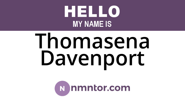 Thomasena Davenport