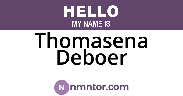 Thomasena Deboer