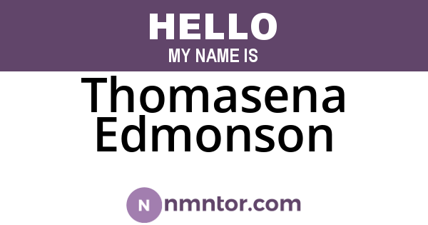 Thomasena Edmonson