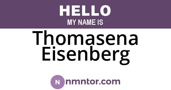 Thomasena Eisenberg